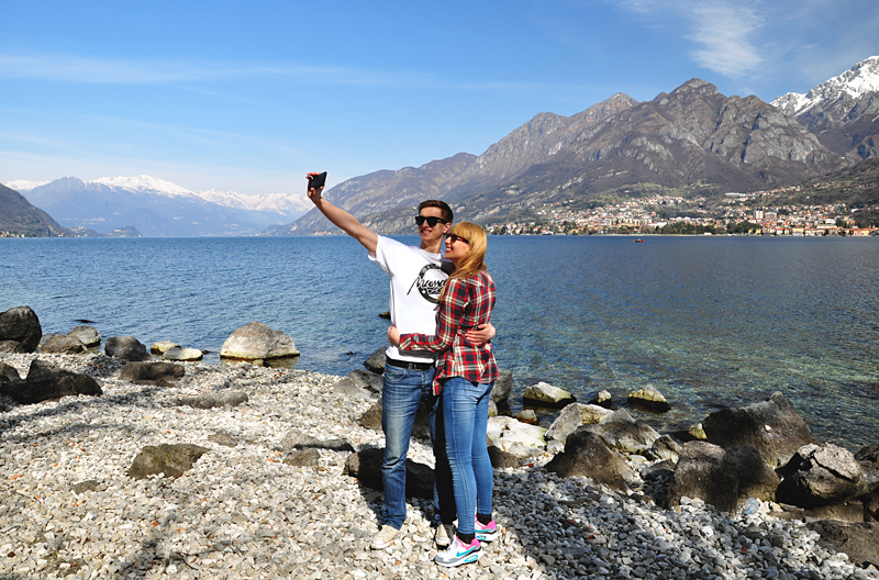 Jezioro Como selfie
