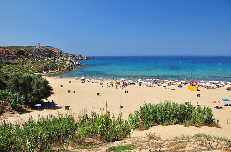 plaże na Malcie
