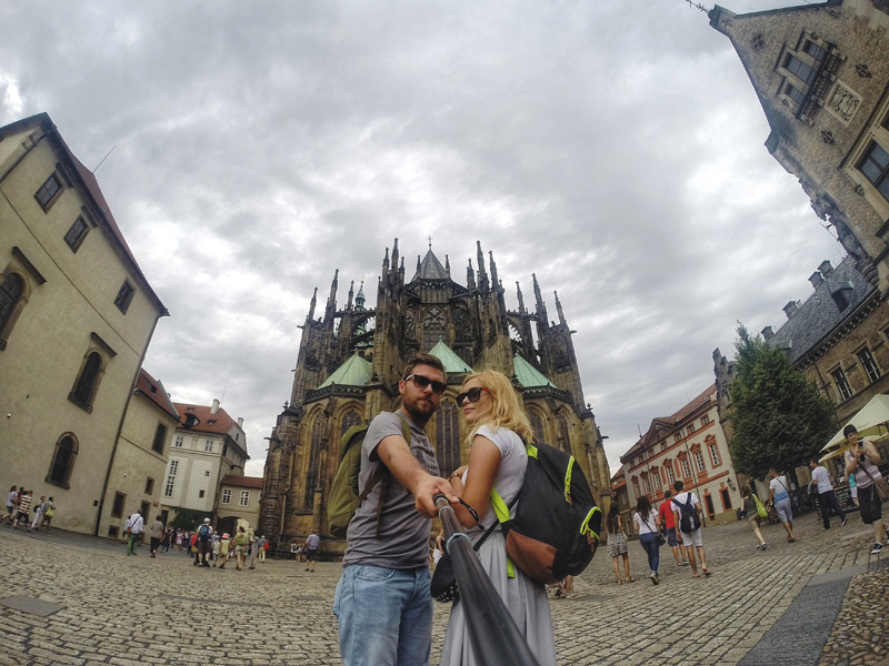 selfie Praga Czechy