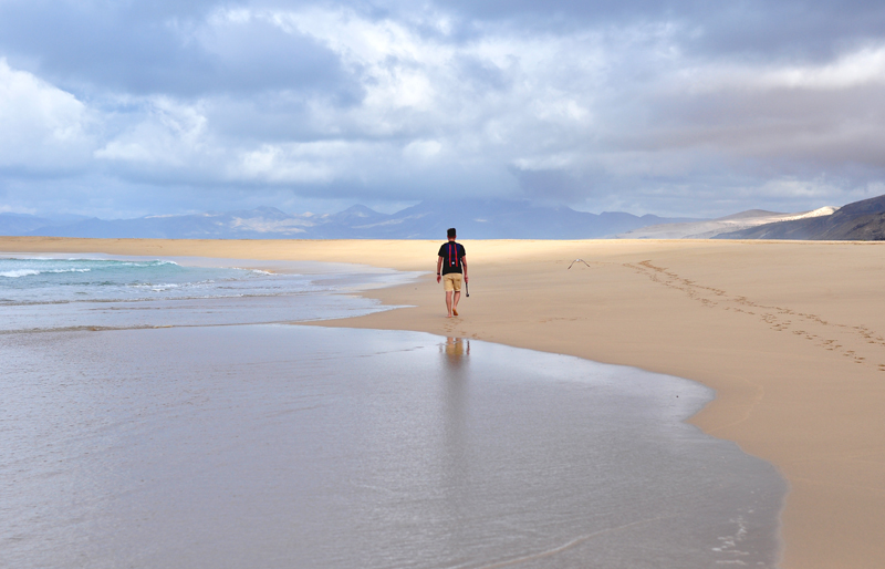 spacer po Playa de Cofete