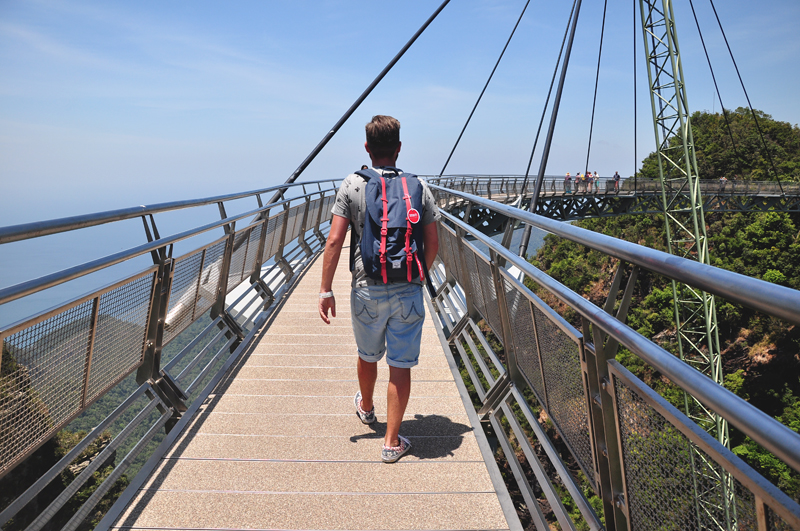 spacer po Sky Bridge na Langkawi