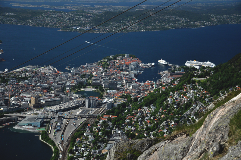 widok z Ulriken Bergen