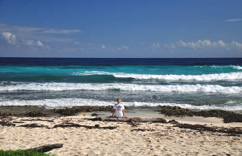 pusta plaża Cozumel