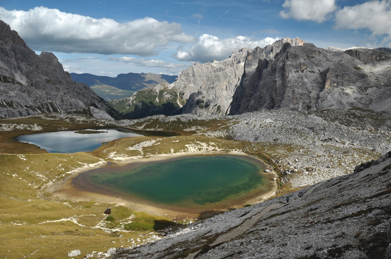 Jezioro w Dolomitach