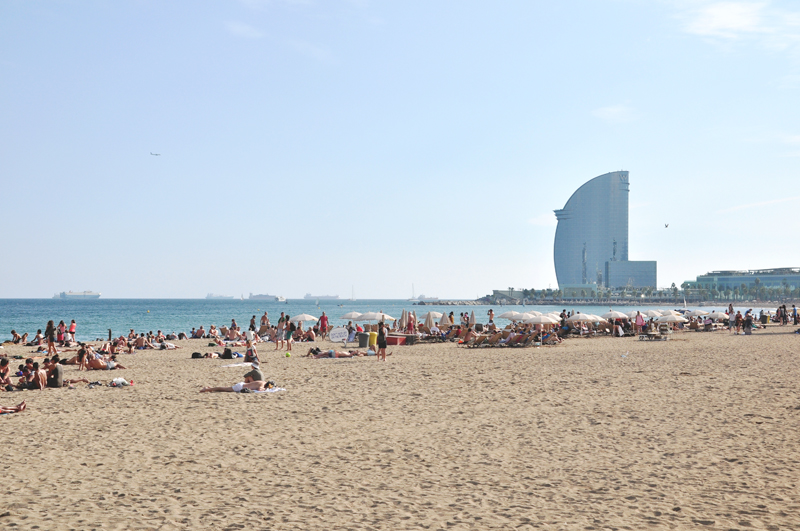 plaże Barcelona