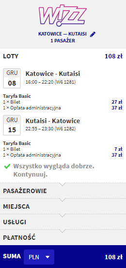 tanie przeloty do gruzji
