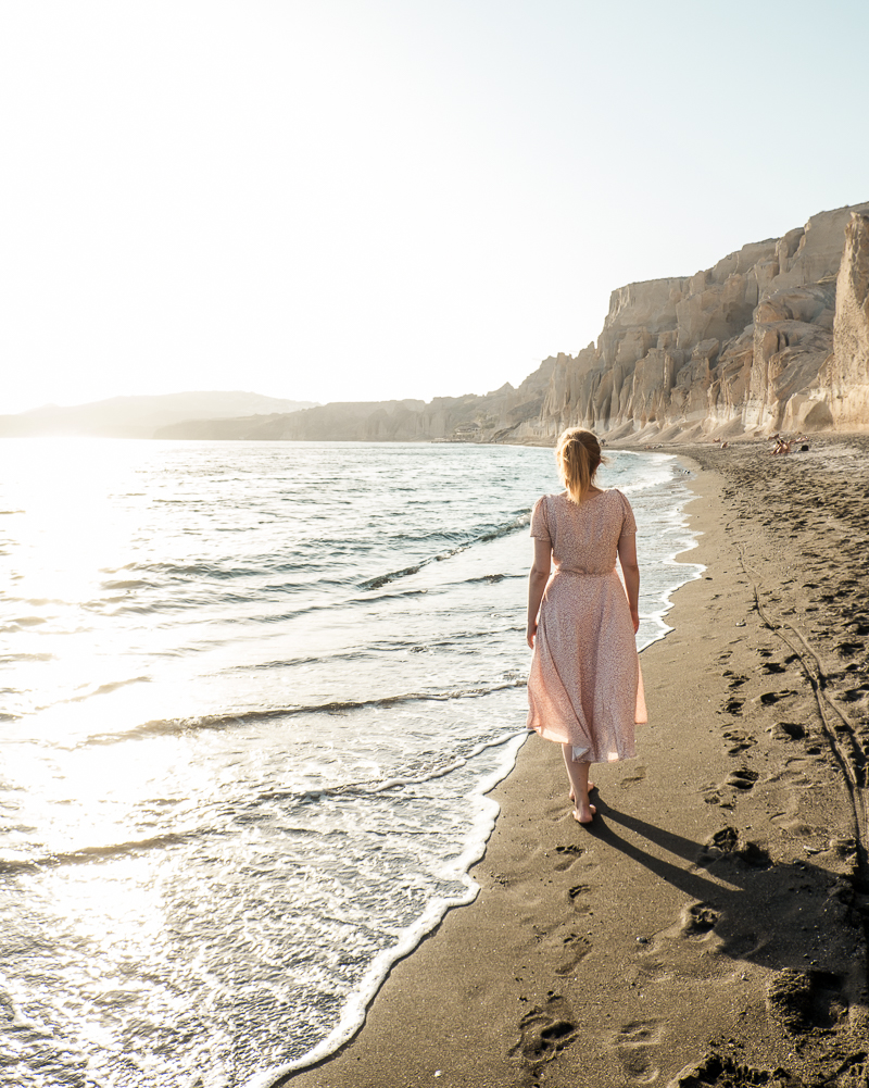 Plaża na Santorini