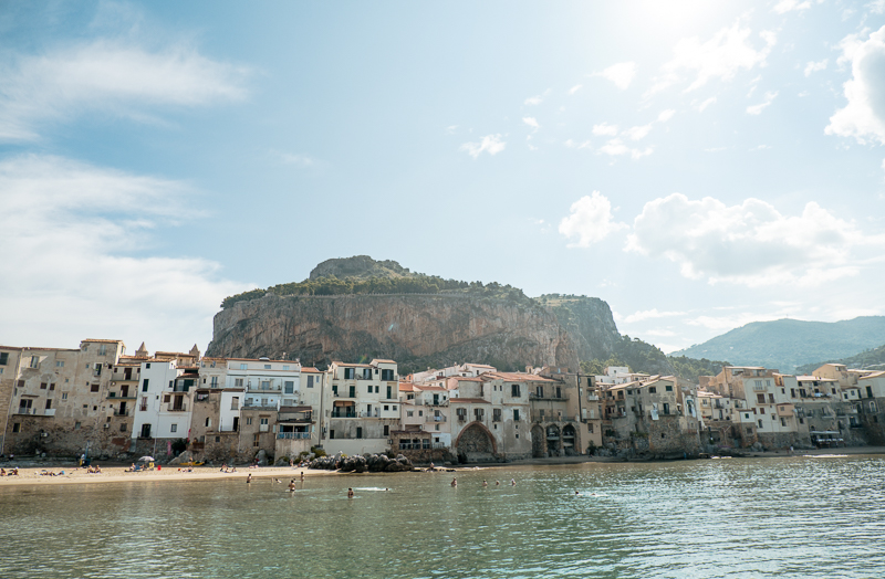 Panorama Cefalu na Sycylii
