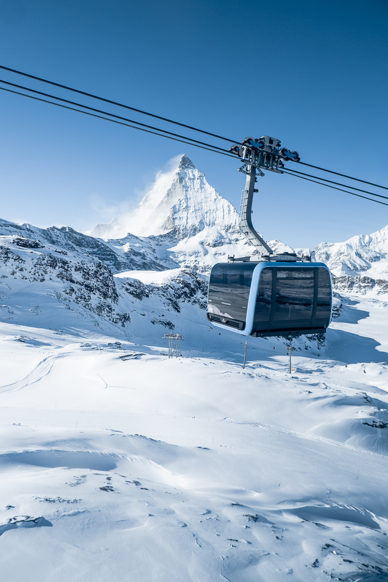 kolejka na Matterhorn Glacier Paradise