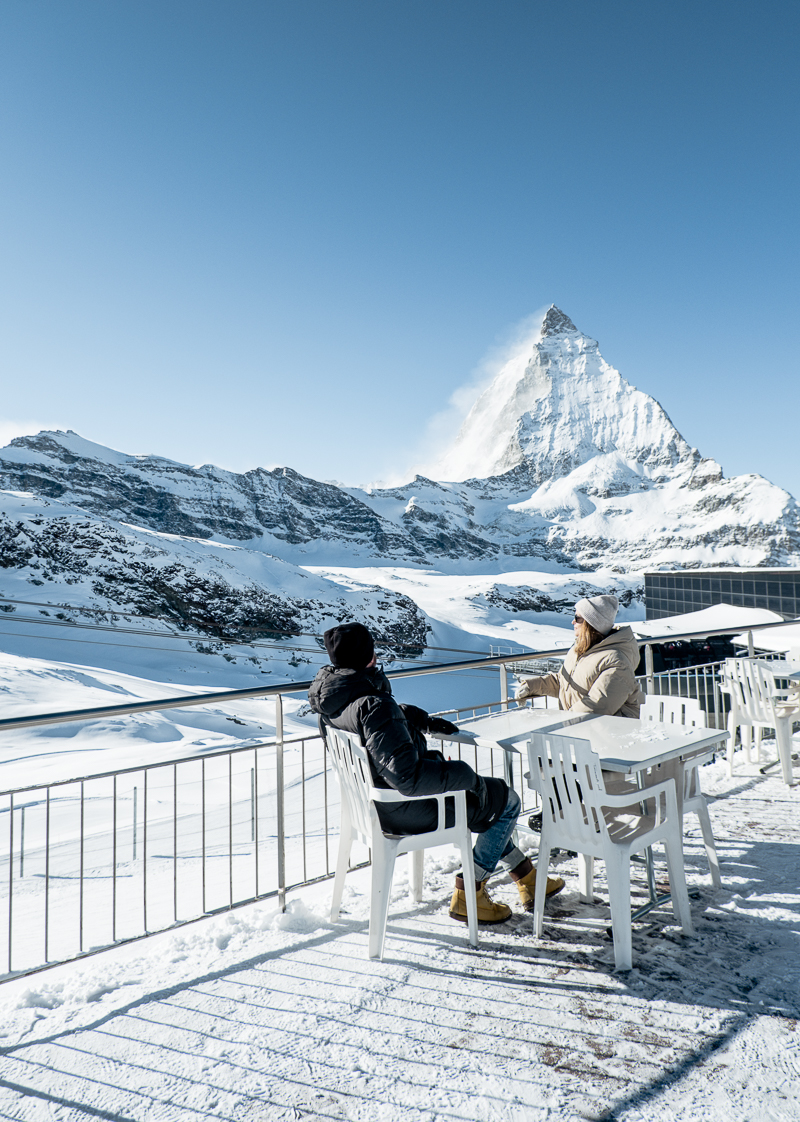 Restauracja z widokiem na Matterhorn