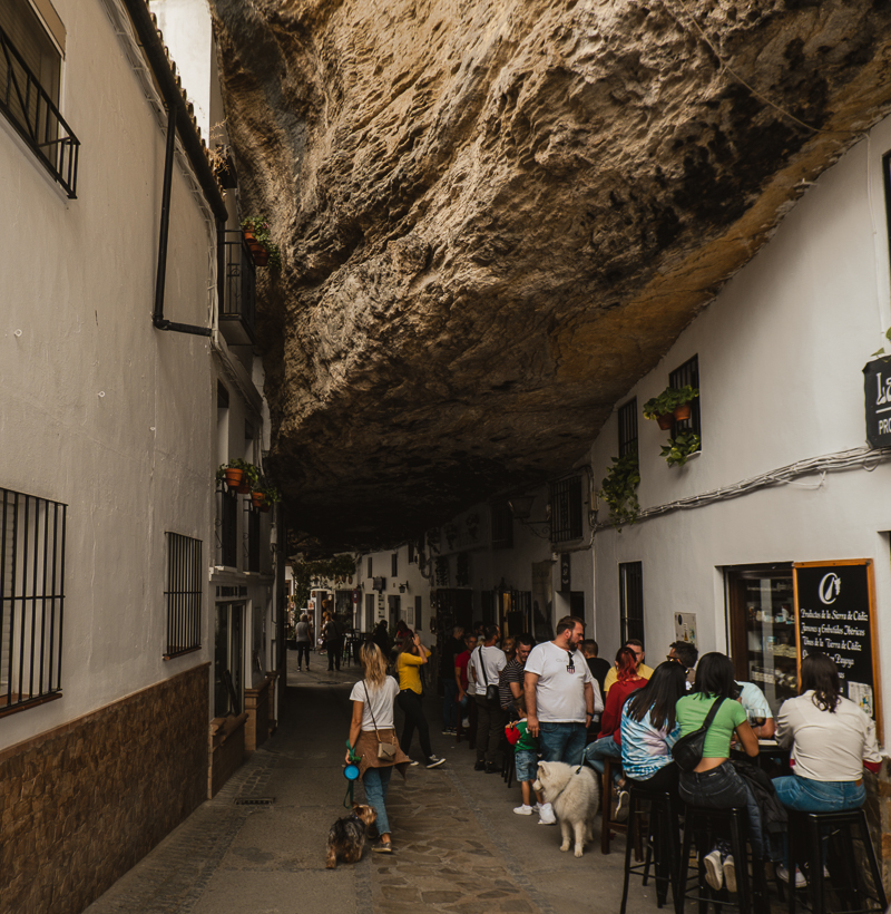 Calle Cuevas de la Sombra w Setenil de las Bodegas