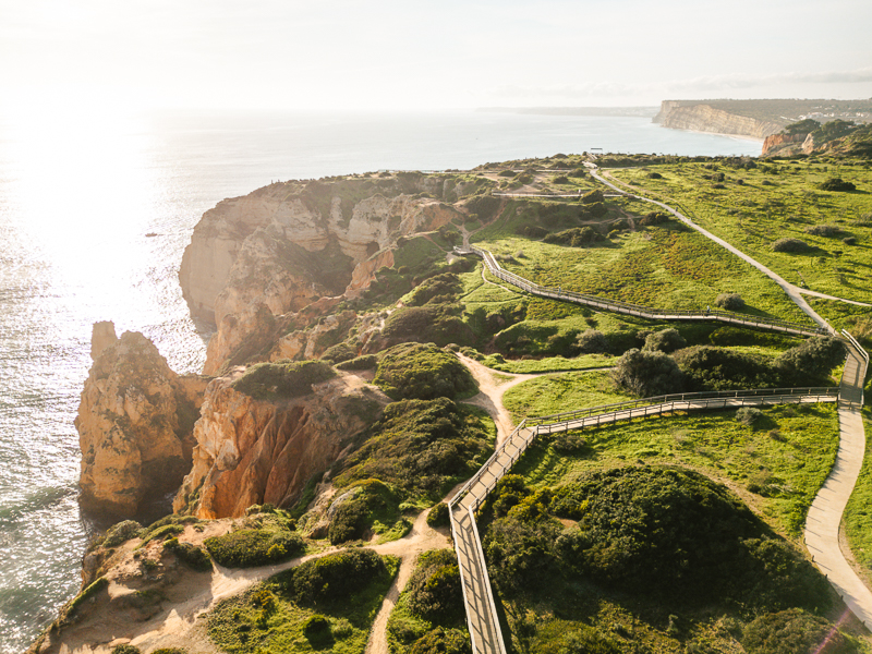 Wybrzeże Algarve Lagos ścieżka