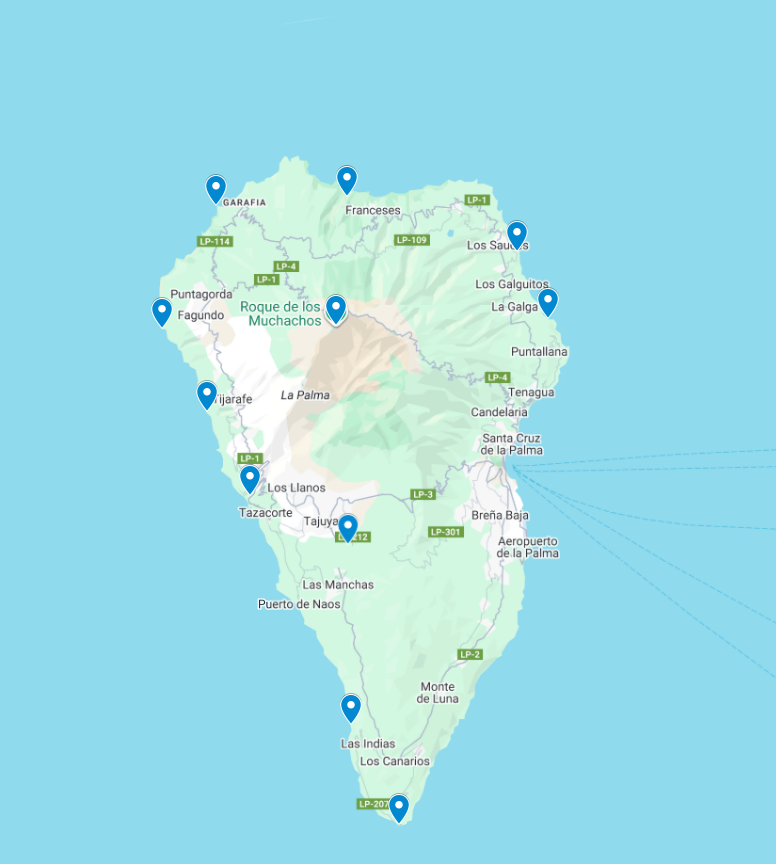 la palma mapa