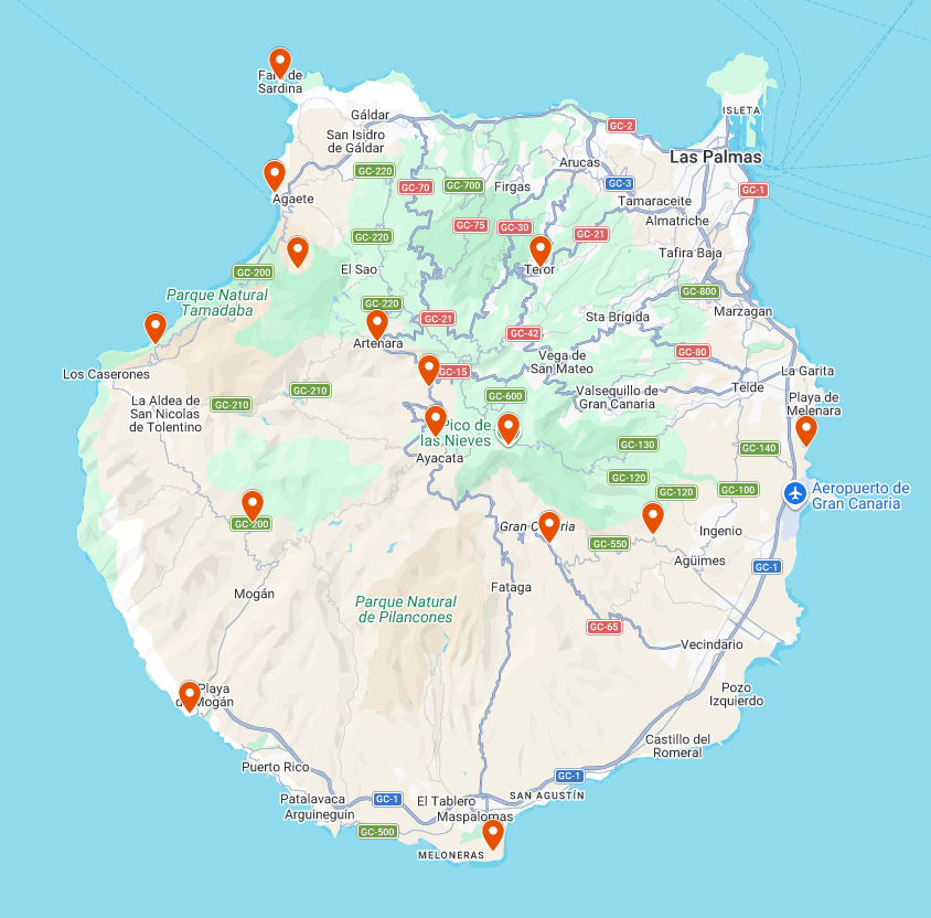 Gran Canaria mapa