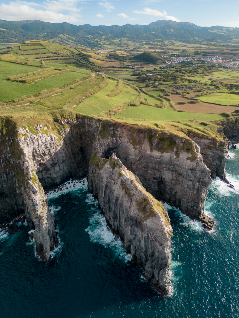 Miradouro do Cintrao – klify na północnym wybrzeżu Sao Miguel